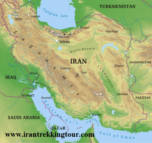 Elburz ,iran map