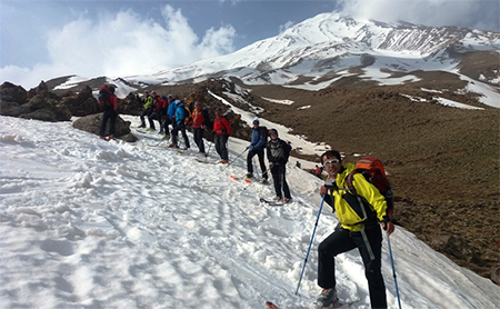 Damavand climbing