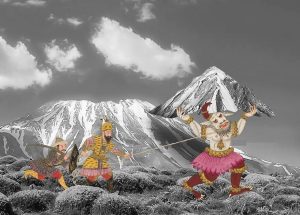 Damavand volcano and Persian legend of Zahhak